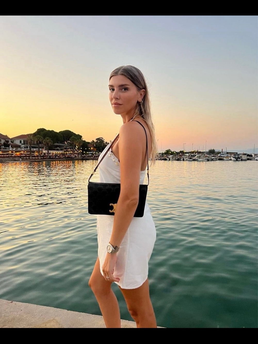 NWT Zara White Linen Halter Mini Dress with Beaded Shell/Coin Accents. Size Smal - Picture 5 of 14